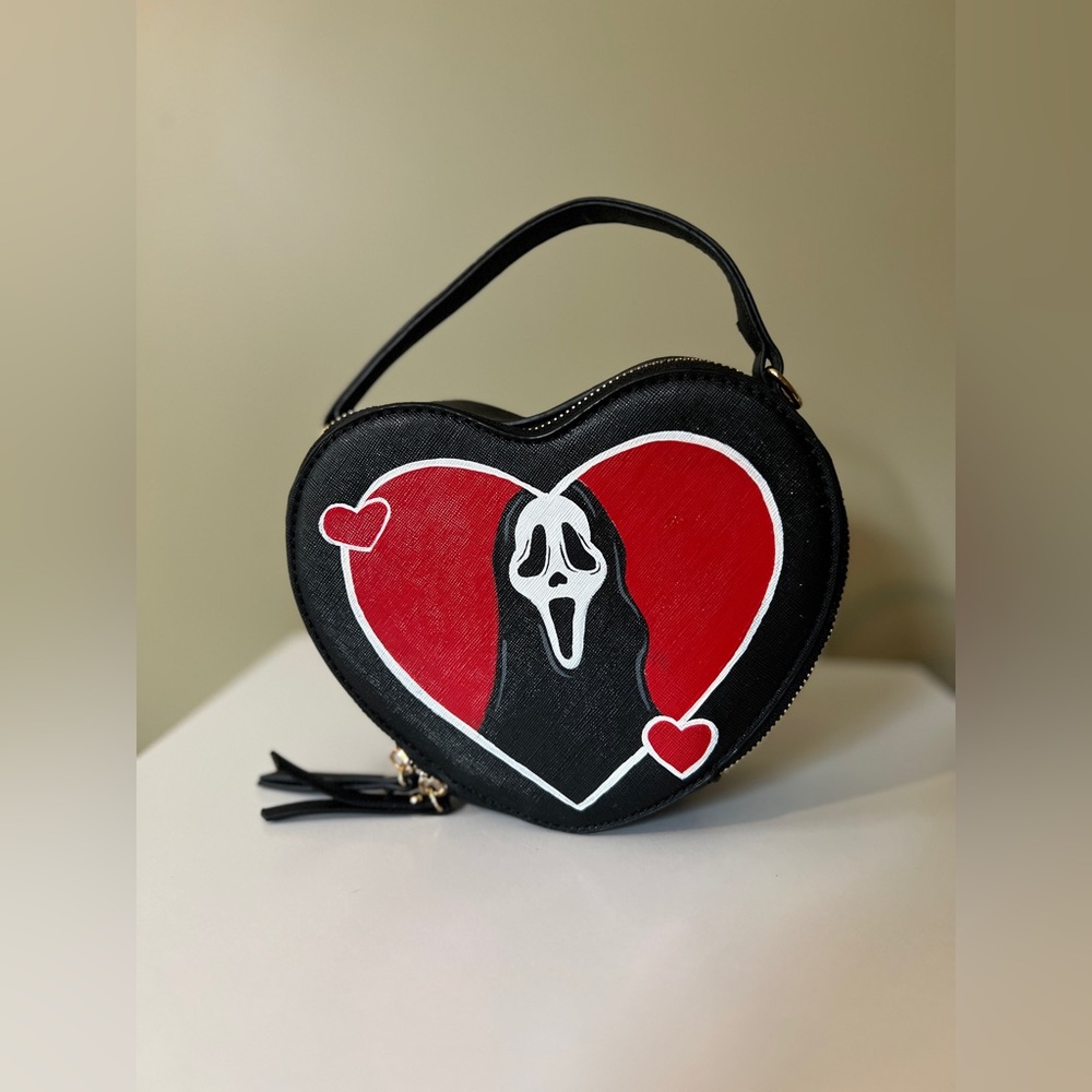 Hand painted Ghostface purse